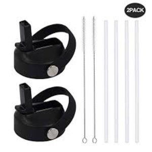 Zieglad wide mouth lid with straws 2pack